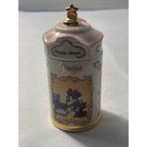 Lenox Walt Disney Spice Jar Set Minnie Mouse Ginger Jar Vintage Porcelain